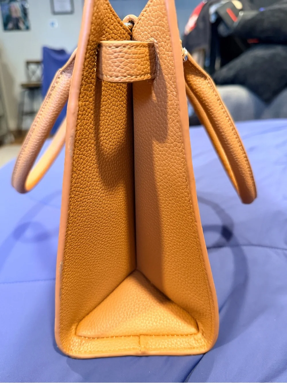 Impressions Orange Structured Satchel